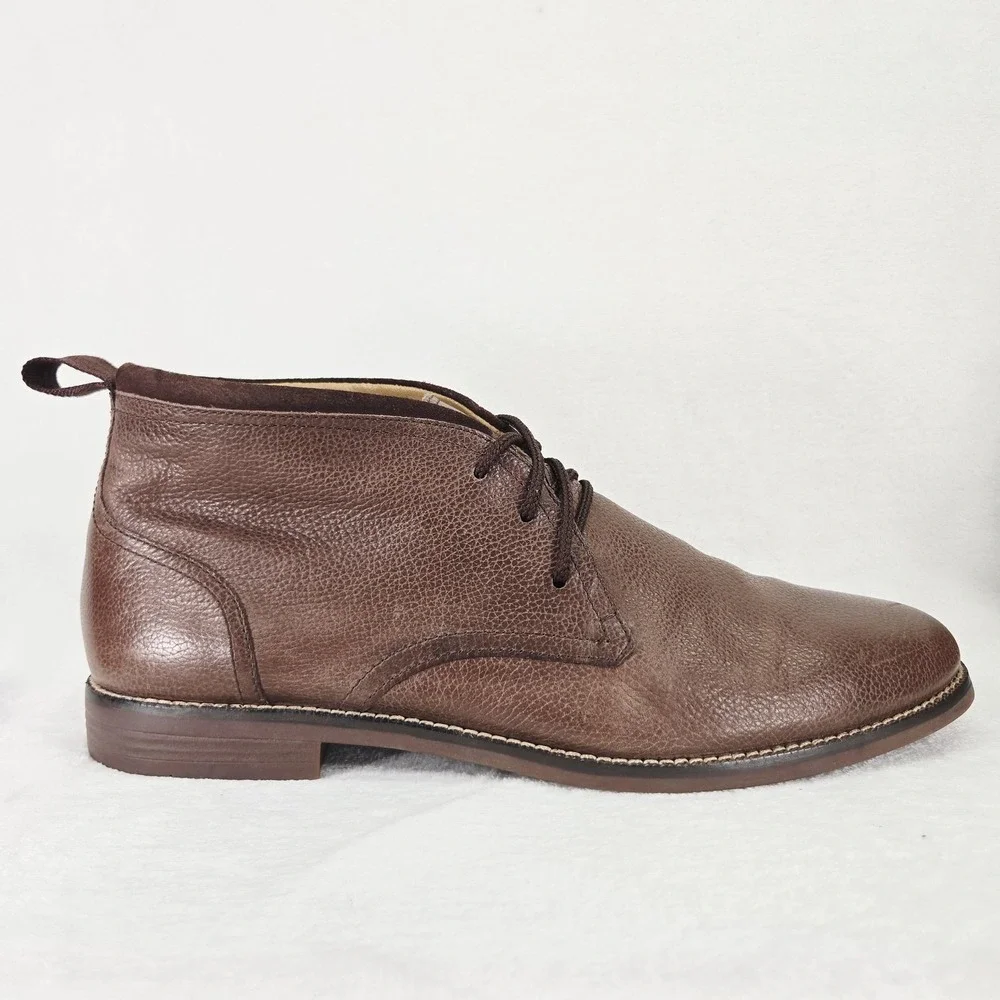 Cole Haan Shoes Mens 11 Brown Leather Curtis Chukka Boots Ankle Lace Up Casual